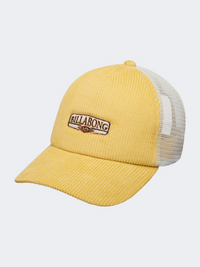 Billabong Cord Trucker Boys Lifestyle Cap Retro Yellow