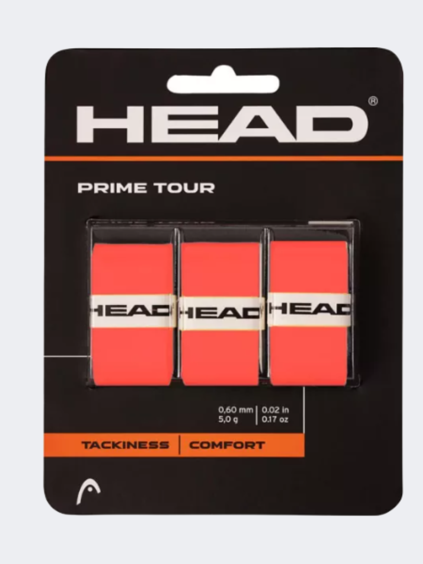 Head Prime Tour 3 Pcs Pack Tennis Grip Salmon