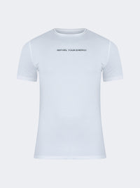 Oil And Gaz Comfortable Men Sportwear T-Shirt R-Neck White