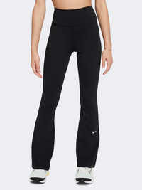 Nike One Dri-Fit Flared Girls Training Tight Black/White