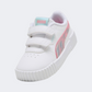 Puma Carina 3 Space Belle V Girls Lifestyle Shoes White/Pink