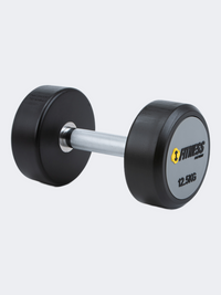 Irm-Fitness Factory Pvc Dumbbell With Logo Printing 12.5Kg Grey