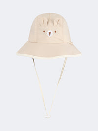 Oil And Gaz Stylish Kids Beach Bucket Hat Beige
