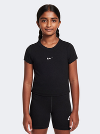 Nike Sportswear Cropped Girls Lifestyle T-Shirt Black