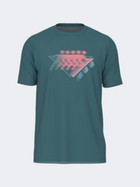 New Balance Utility Fade Runner Men Performance T-Shirt Big Teal