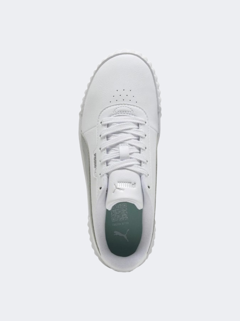 Puma Carina 3 Aqua Metallics Women Lifestyle Sneakers White/Silver