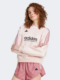 Adidas Tiro 3 Stripes Fleece Women sportswear Sweatshirt Sandy Pink