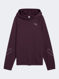 Puma Motion Women Lifestyle Hoody Midnight Plum