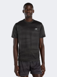 New Balance Rc Essential Printed Men Performance T-Shirt Black/Grey