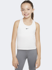 Nike Df Swoosh Girls Lifestyle Tank White/Black