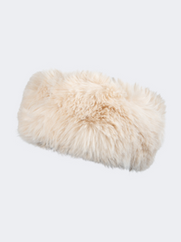 Oil And Gaz Stylish Women Lifestyle Fur Head Band Beige