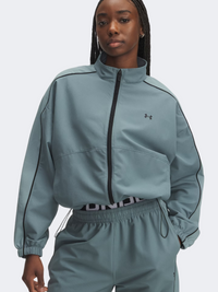 Under Armour Rival Swoven Women Lifestyle Jacket Jasper Blue