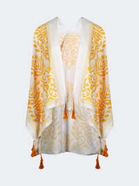 Achilleas Women Beach Kimono White/Yellow