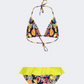 Piccole Monelle Triangle Girls Beach Bikini Set Multicolor