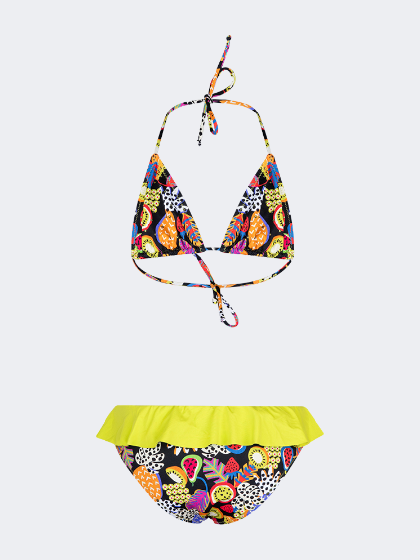 Piccole Monelle Triangle Girls Beach Bikini Set Multicolor