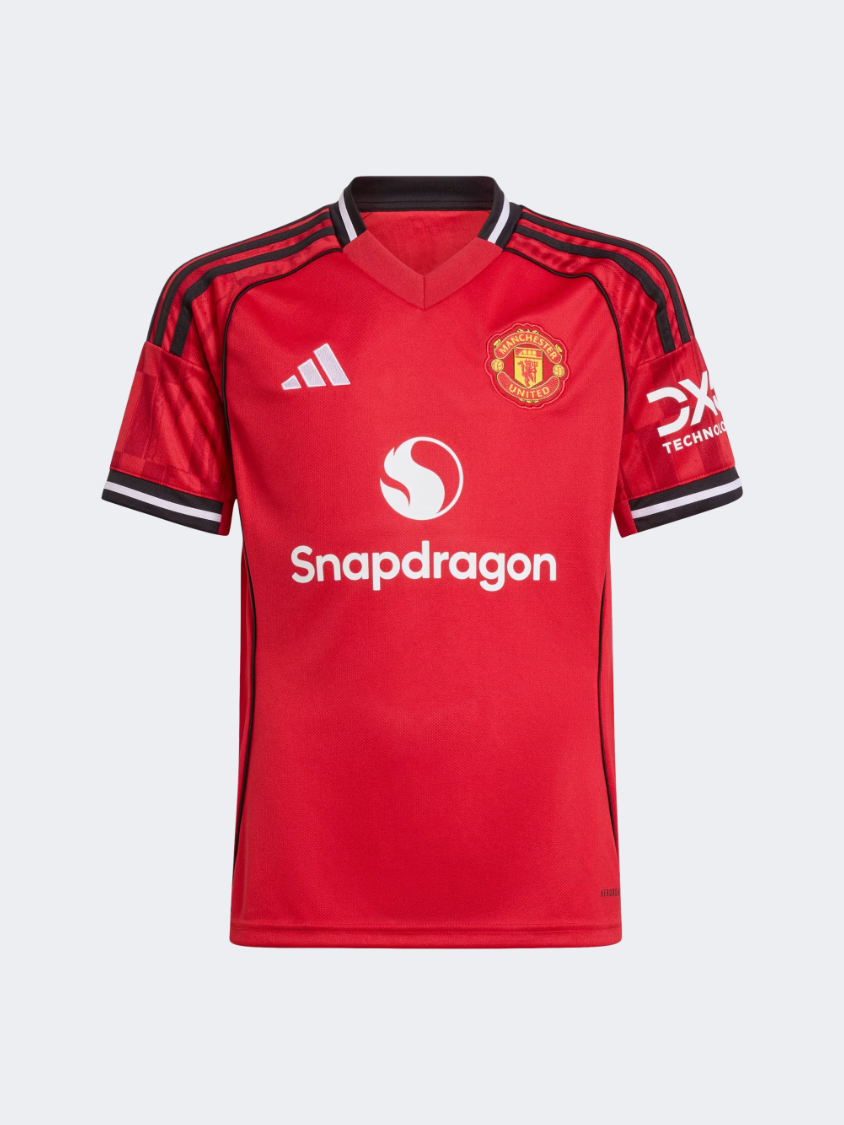 Adidas Manchester United 25/26 Home Jersey Kids-Boys Football T-Shirt Mufc Red