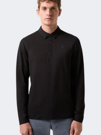 Bogner Timon6 Men Lifestyle Polo Long Sleeve Black