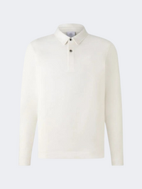 Bogner Timon6 Men Lifestyle Polo Long Sleeve Off White