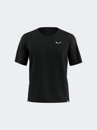 Salewa Puez Merino Hybrid Men Hiking T-Shirt Black Out