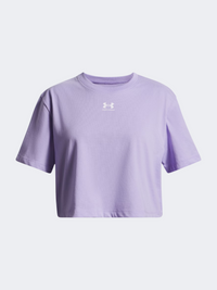 Under Armour Rival Girls Lifestyle T-Shirt Purple