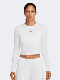 Nike Sportswear Chill Knit Women Lifestyle Long Sleeve White/Black