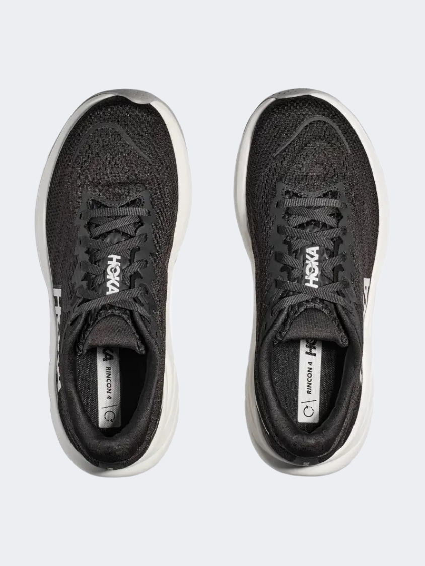 Hoka Rincon 4 Men Running Sneakers Black/White