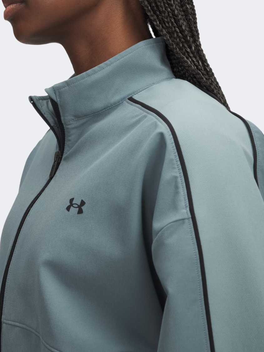 Under Armour Rival Swoven Women Lifestyle Jacket Jasper Blue