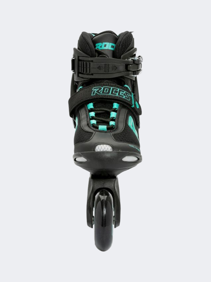 Roces Icon Women Skating Roller Skates Black/Aqua