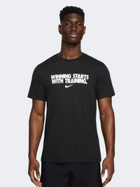 Nike Dri-Fit Winning Men Training T-Shirt Black