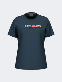 Head Rainbow Women Padel T-Shirt Navy