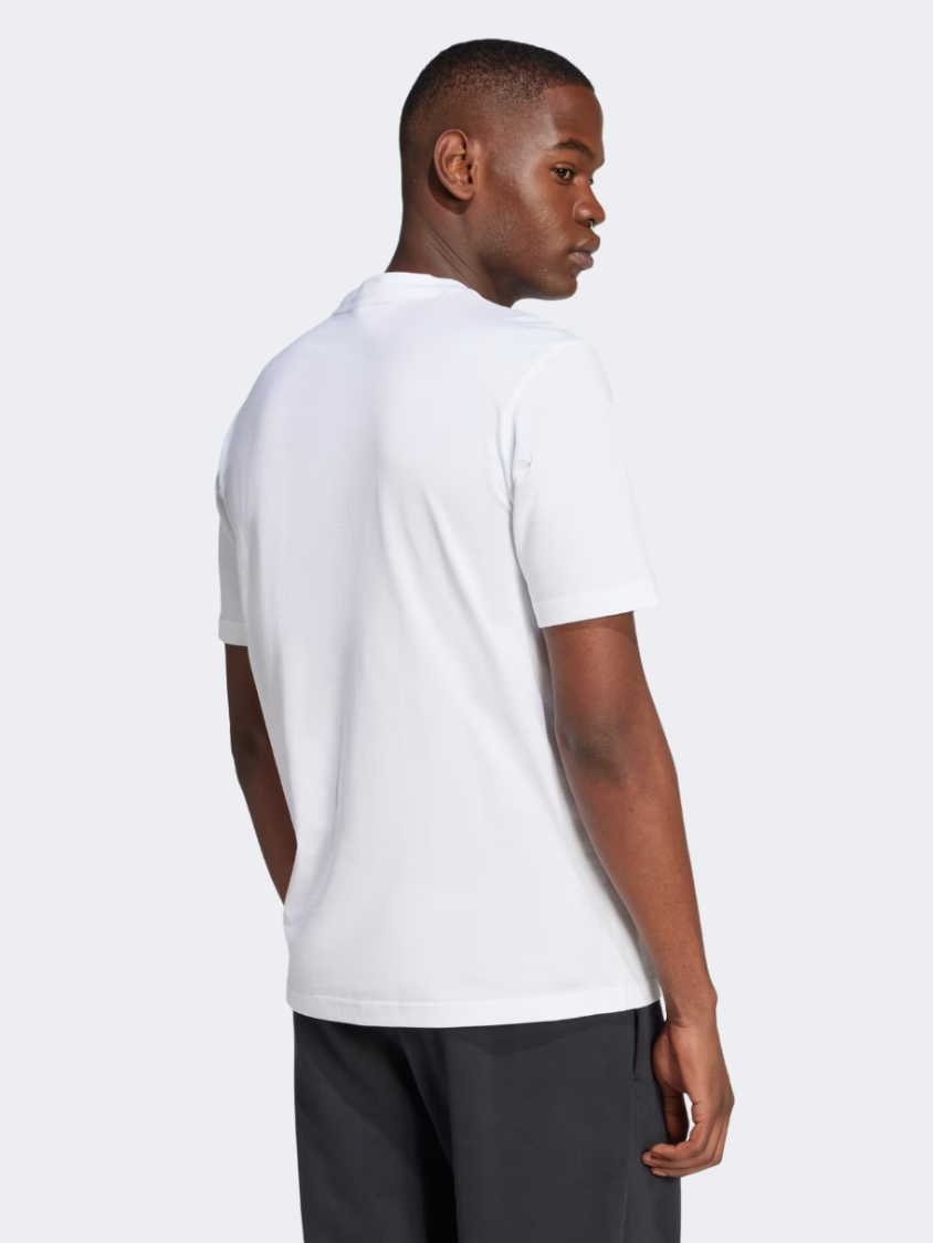 Adidas Essentials Big Logo Men Sportswear T-Shirt White/Black