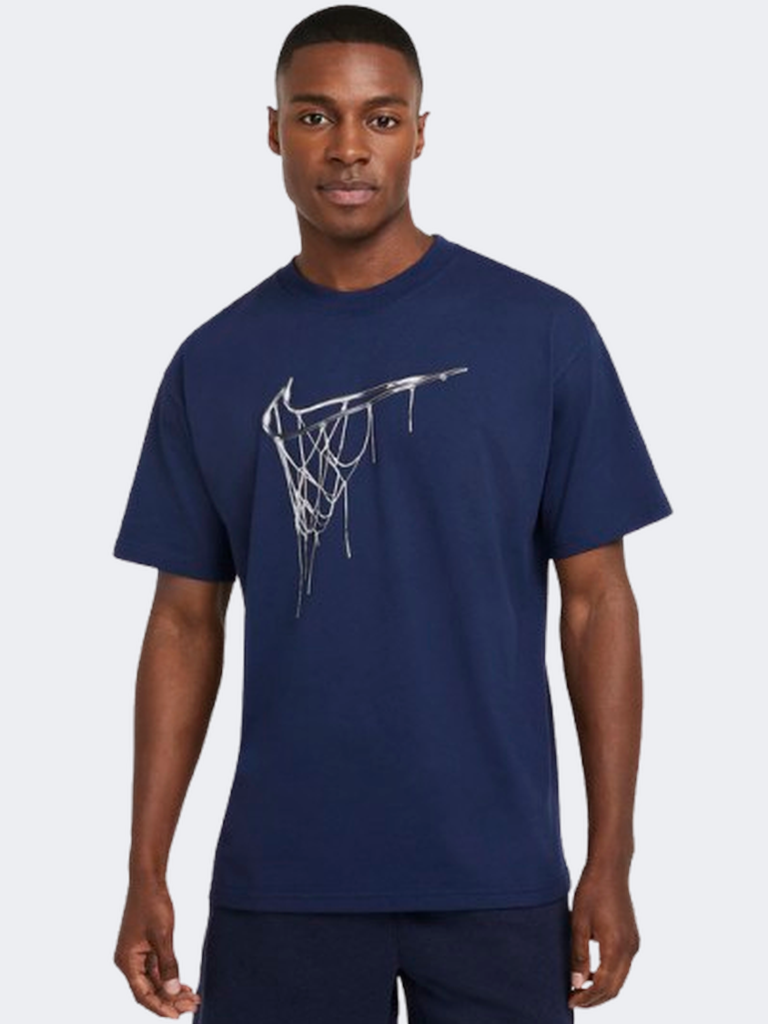 Nike Max 90 Men Basketball T-Shirt Midnight Navy