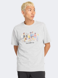 New Balance Athletics Relaxed Archive Walk Men Lifestyle T-Shirt Athletic Grey
