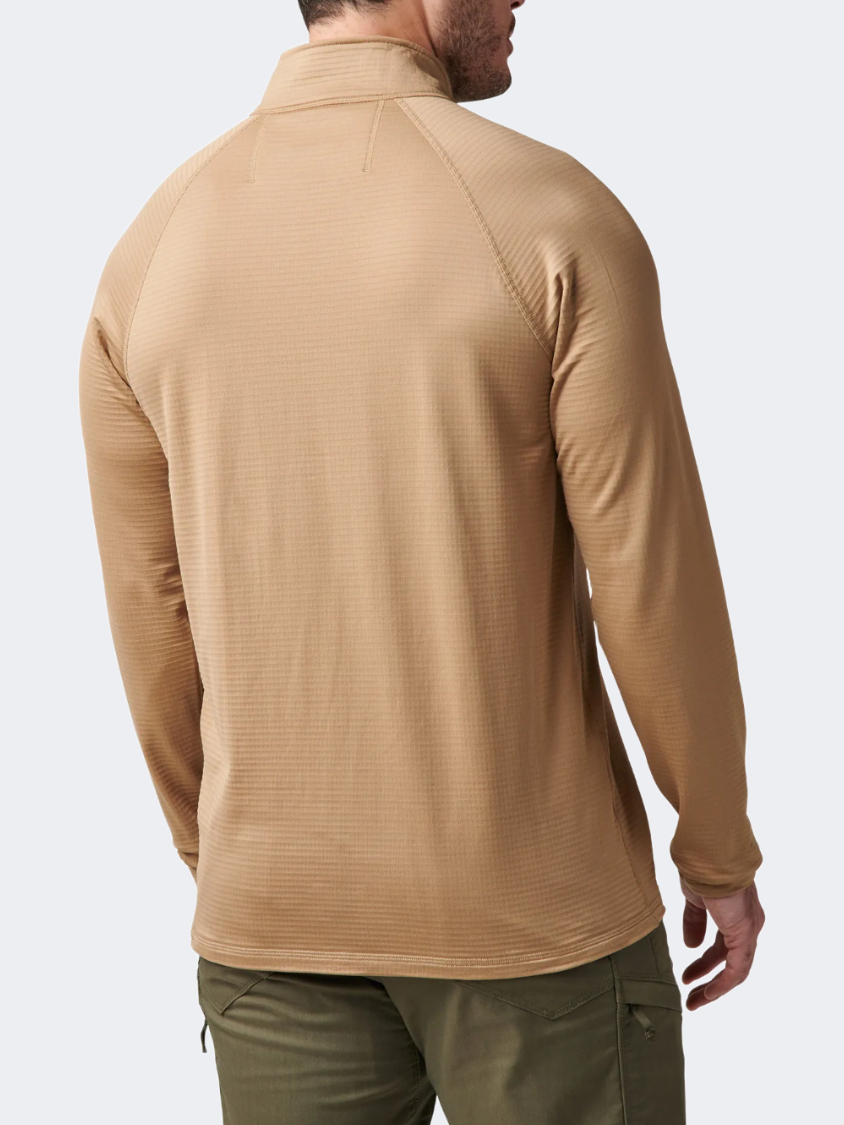 5-11 Stratos 1/4 Zip Men Tactical Long Sleeve Coyote