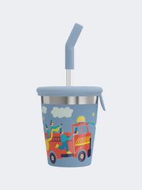 Sigg Straw Firefighter 0.35 L Kids Lifestyle Cup Blue/Multicolor