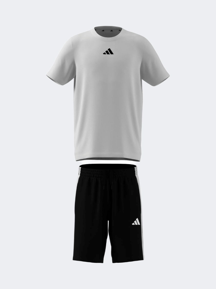 Adidas Train Essentials 3-Stripes Kids-Boys Training Set White/Black