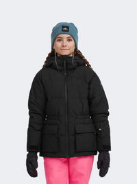 Oneill Cruz Puffer Snow Girls Skiing Jacket Black Out
