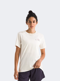 The North Face Monte Regular Graphic Women Lifestyle T-Shirt White Dune