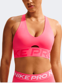 Nike Pro Df Sculpt Medium Support Women Training Bra Coral/White