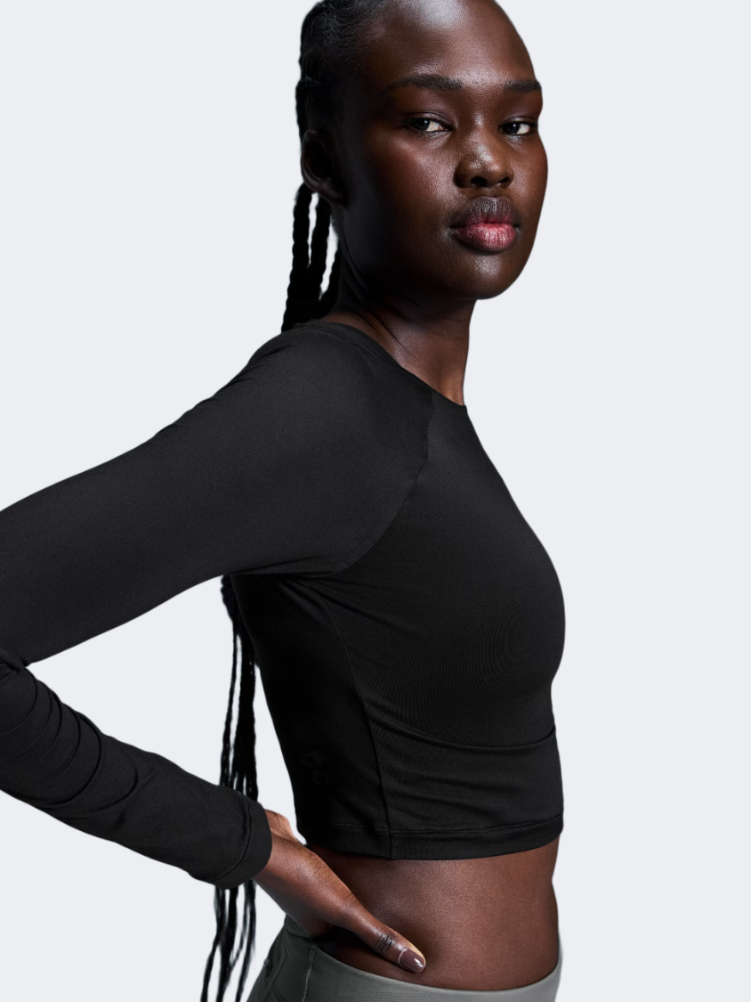 On Studio Long-T Crop Women Training Long Sleeve Black