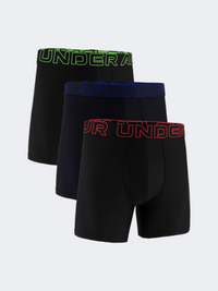 Under Armour Performance Tech 6 Inch 3 Pack Men Lifestyle Underwear Black/Lava Red