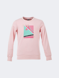 Erke Pullover Kids Training Sweatshirt Pink
