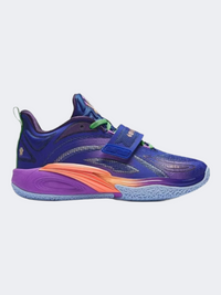 Anta Kai Kids-Unisex Basketball Shoes Blue/Purple/Orange