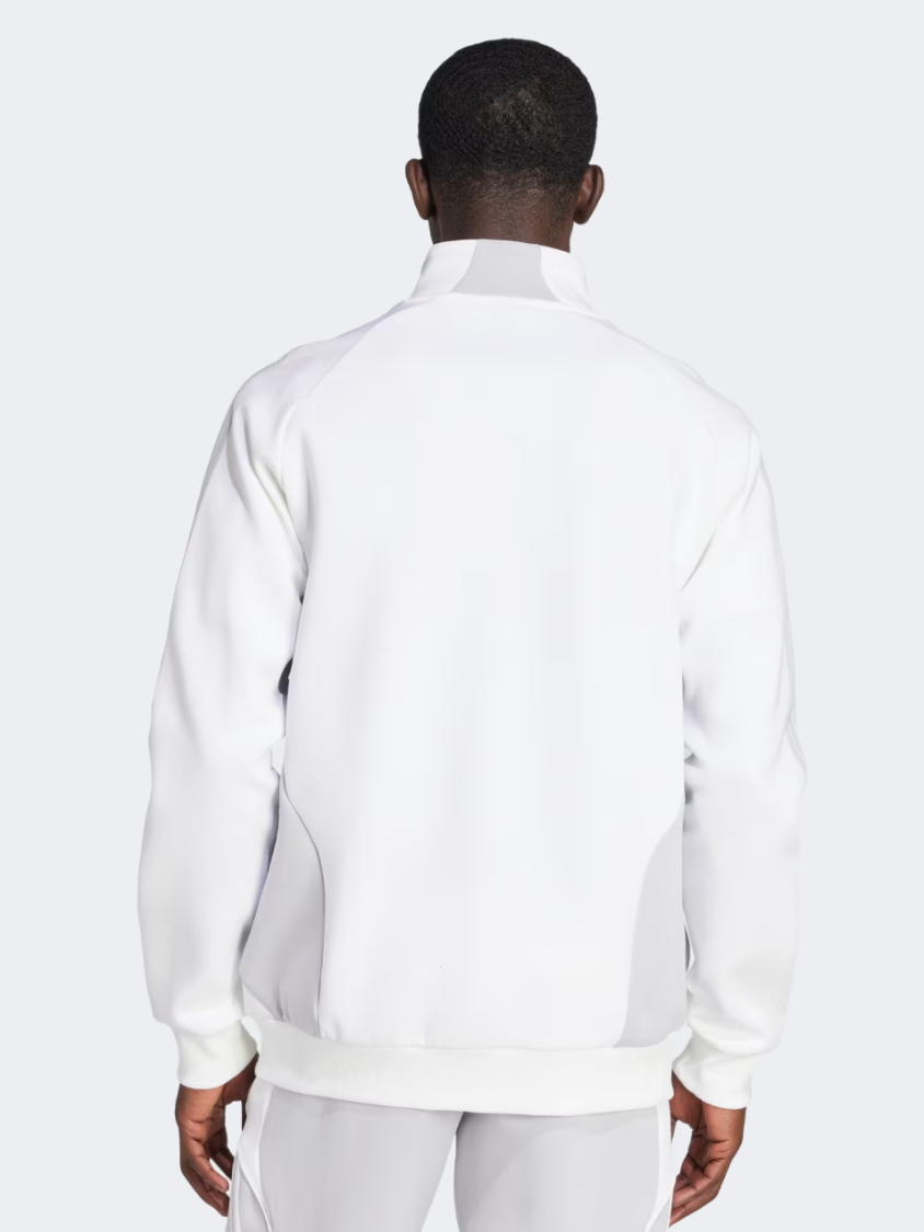 Adidas Real Madrid Ubp Doubleknit  Men Football Track Top White/Grey