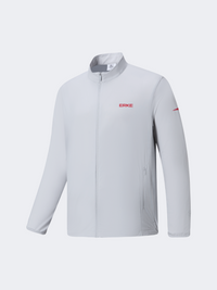 Erke Windbreaker Men Training Jacket Light Grey