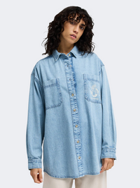 Billabong Down The Coast Women Lifestyle Shirt Washed Blue