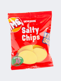 Eat My Socks Salty Chips Unisex Lifestyle Sock Red/Multicolor
