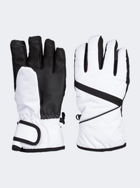 Oil And Gaz Softshell Women Skiing Ski Gloves Black/White