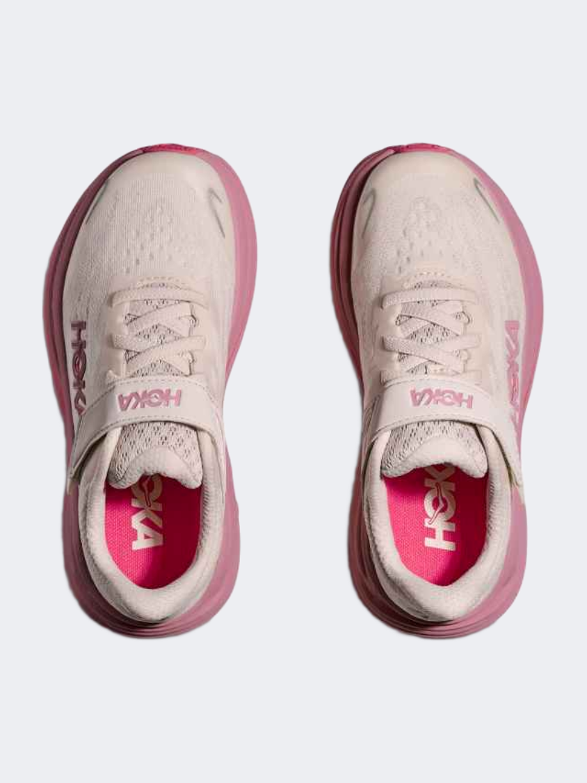 Hoka Clifton 10 Ps-Girls Running Shoes Rose Cream