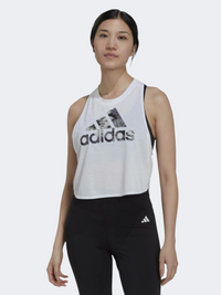 Adidas Floral Women Training Tank White/Black